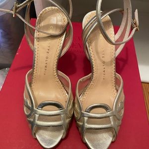 Light Gold Charlotte Olympia Heels